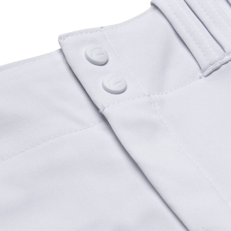 CHAMPRO Women's Tournament Traditional Low-Rise Polyester Softball Pant, X-Large, White - Image 3